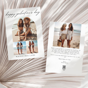 Modern   4 Fotocollage BFF Galentine's Day Feestdagenkaart