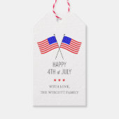 Modern 4 juli cadeaulabel (Voorkant)