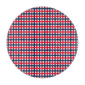 Modern 4 juli rood wit patriottisch raster snijplank (Voorkant)