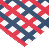 Modern 4 juli rood wit patriottisch raster tafelkleed (Gekanteld)