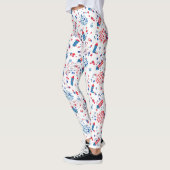 Modern 4th Juli Patroon 03 Leggings (Links)