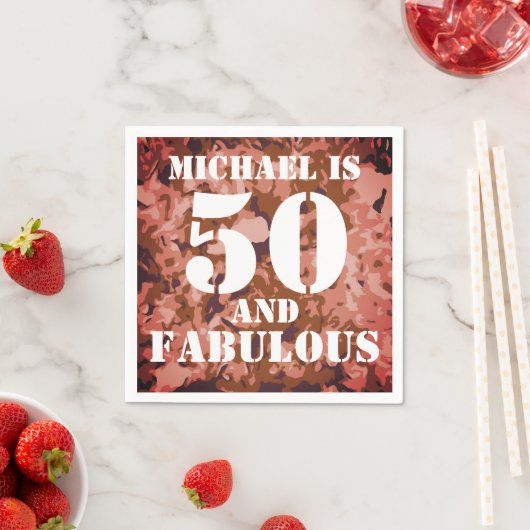 Modern  50 en fantastisch servet (Insitu)