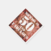 Modern  50 en fantastisch servet (Hoek)