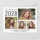 Modern 5 Foto Afstuderen Aankondigingskaart (Voorkant)