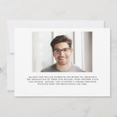 Modern 5 Foto Law School Afstuderen Aankondiging (Achterkant)