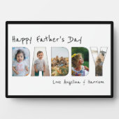 Modern 5 Fotocollage Papa Vaders Dag Keepsake Fotoplaat (voorkant)