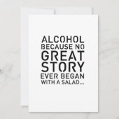 Modern 5x7 tafelbord alcohol omdat kaart (Voorkant)