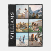 Modern 6 Foto Collage Fleece Deken (Voorkant)