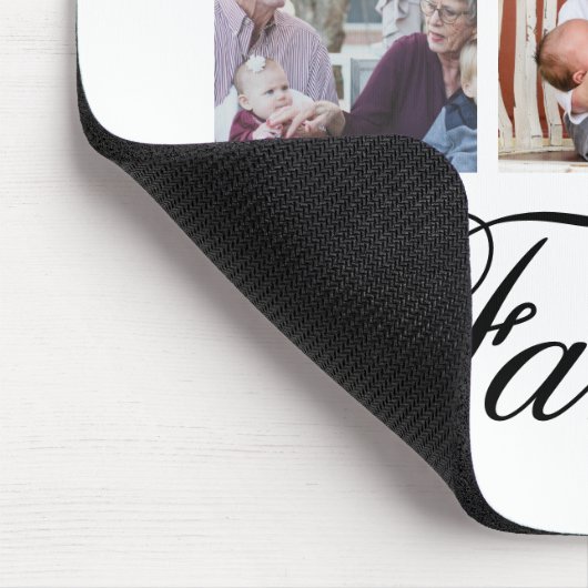 Modern 6 Foto Collage | Gepersonaliseerd Muismat (Hoek)