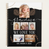 Modern 6 Foto Collage Grandma Personalized Planner (Voorkant)