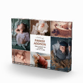 Modern 6 Foto Collage Grid Newborn Baby Birth Ann (Rechts)