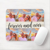 Modern 6 Fotocollage Custom Monogram Muismat (Met muis)