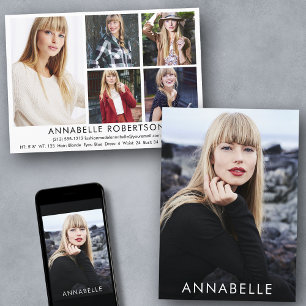 Modern 6 Foto's Mode Modellering Model Comp Kaart