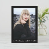 Modern 6 Foto's Model en Actor Comp Kaart (Staand voorkant)