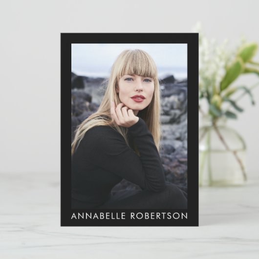 Modern 6 Foto's Model en Actor Comp Kaart (Staand voorkant)