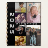 Modern 6 Photo Collage Personalized Planner (Voorkant)