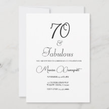 Modern 70 en Fabulous 50ste verjaardagsfeestje 