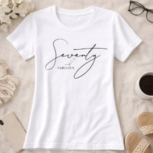 Modern 70 en Fabulous 70ste verjaardagsfeestje T-shirt