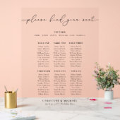 Modern 7 Tafel Trouw Stoelenplattegrond Acryl Bord (Huwelijk)