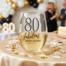 Modern 80 en Fabulous Vet Name Datum Verjaardag