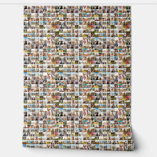 Modern 81 foto collage patroon behang