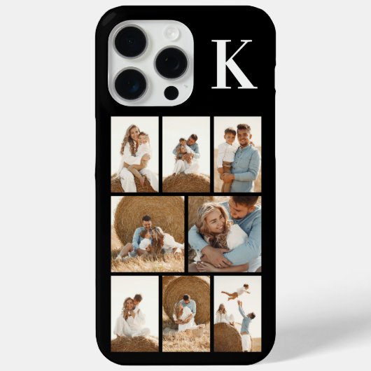 Modern 8 Foto Zwart Case-Mate iPhone Case (Achterkant)