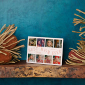 Modern 8 Photo Collage Best Mom Ever Peach Fotoplaat (Zijkant)