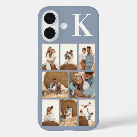 Modern 8 Stofblauw Case-Mate iPhone Case (Achterkant)