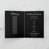 Modern 9 Foto Orde van Service Memorial Funeral Programma (Binnen)