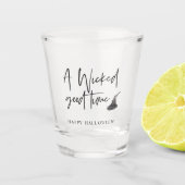 Modern A Wicked Good Time Quote | Happy Halloween Shot Glas (Voorkant)