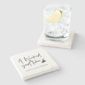 Modern A Wicked Good Time Quote | Happy Halloween Stenen Onderzetter (Zijkant)