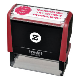 Modern aangepast adres voor zakelijke Logo Zelfinktende Stempel