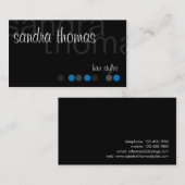 Modern - Aangepast - Blauw Visitekaartje (Voorkant / Achterkant)