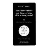 Modern aangepast Business Box Seal Label (Voorkant)