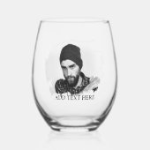 Modern aangepast Foto-effect Wijnglas Zonder Voet (Voorkant)