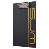 Modern, aangepast groot monogram klembord (Links)