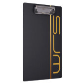 Modern, aangepast groot monogram klembord (Rechts)