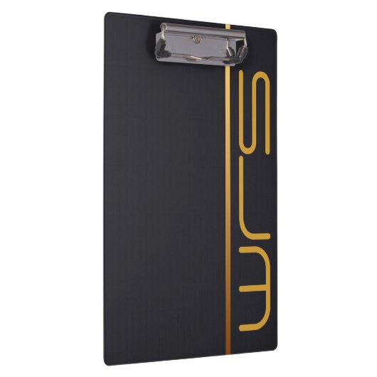 Modern, aangepast groot monogram klembord (Rechts)