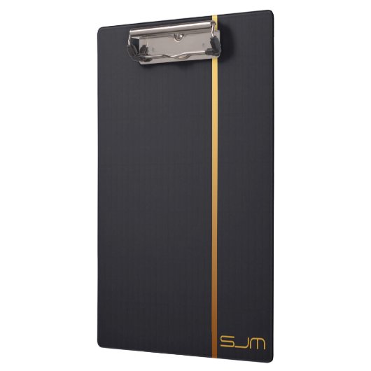 Modern, aangepast klein monogram klembord (Links)