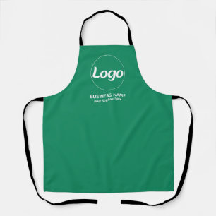 Modern aangepast merk bedrijfs groen bedrijf logo schort