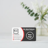 Modern aangepast Visitekaartje (Staand voorkant)