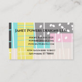 modern aangepast visitekaartje om je te personalis (Achterkant)