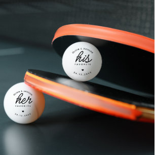 Modern aangepast zijn favoriete bruiloft zwarte te pingpongballen