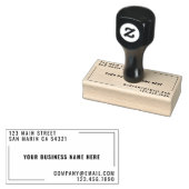 Modern aangepaste bedrijfsnaam retouradres rubberstempel (Gestempeld)