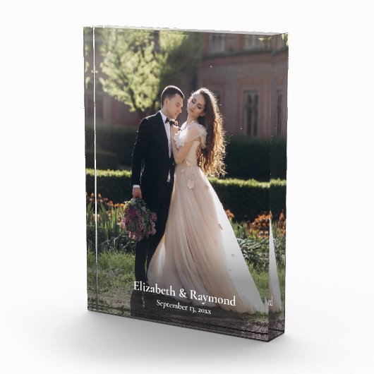 Modern aangepaste bruiloft foto (Rechts)