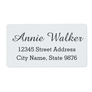 Modern aangepaste verzendlabel - Clear Snow White