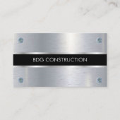 Modern aannemer Visitekaartje met aangepaste Logo (Voorkant)