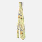 Modern Abstrac Business Pattern Yellow Stropdas (Achterkant)