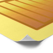 Modern Abstract - 3-d pyramiden, goud Poster (Hoek)