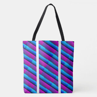 MODERN abstract aantrekken in lichtwit paars blauw Draagtas